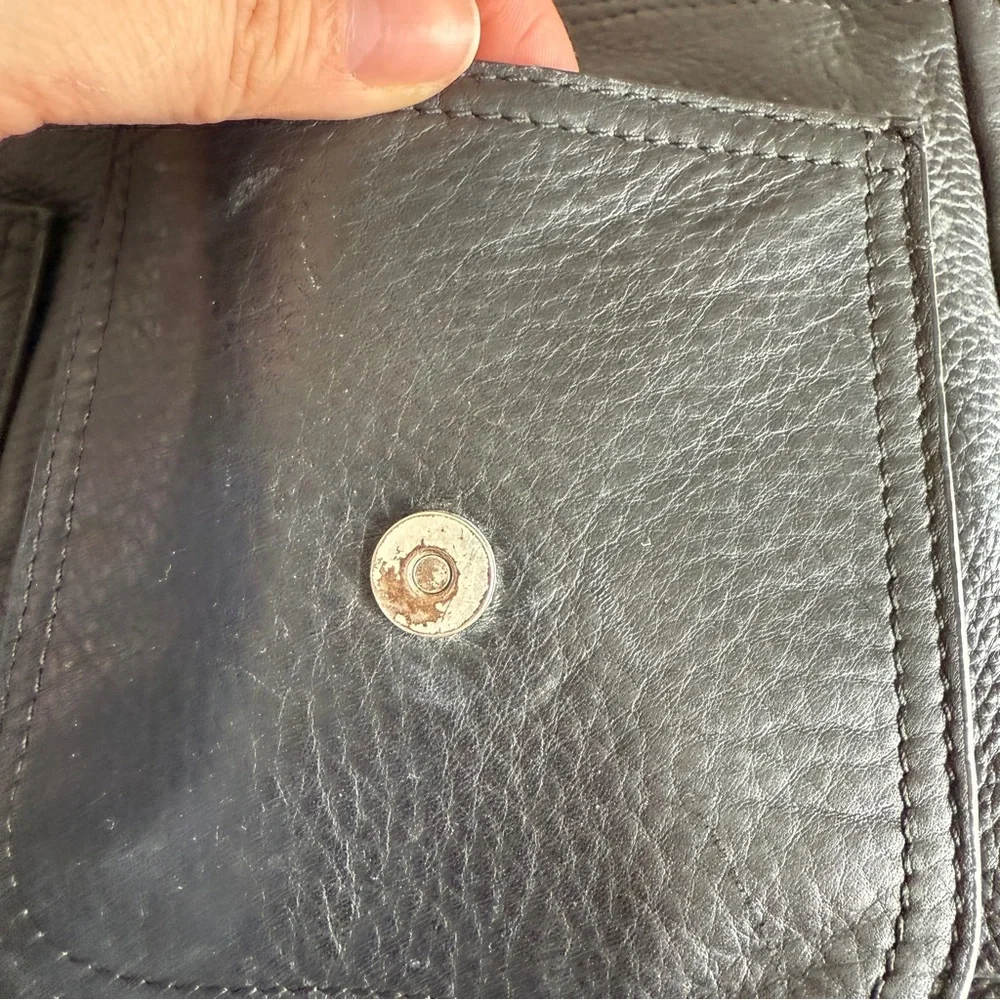 Ralph Lauren Messenger Black Leather Crossbody Bag - Picture 10 of 14